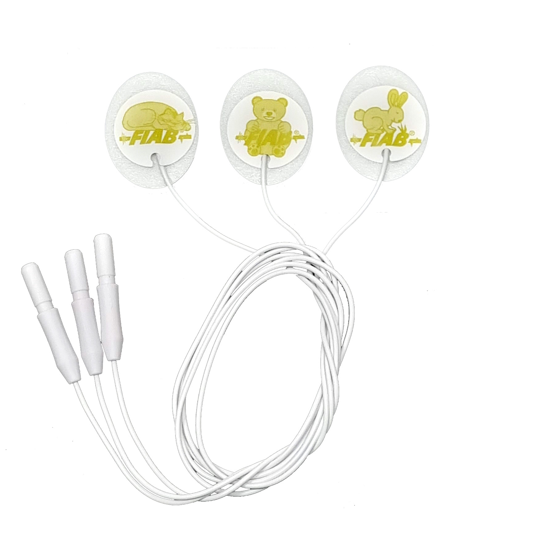 ELETTRODO ECG NEONATALE AMAGNETICO RADIOTRASPARENTE CON CAVO 150 PEZZI - FIAB