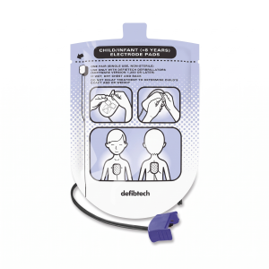 Piastre monouso per defibrillazione bambini - Defibtech